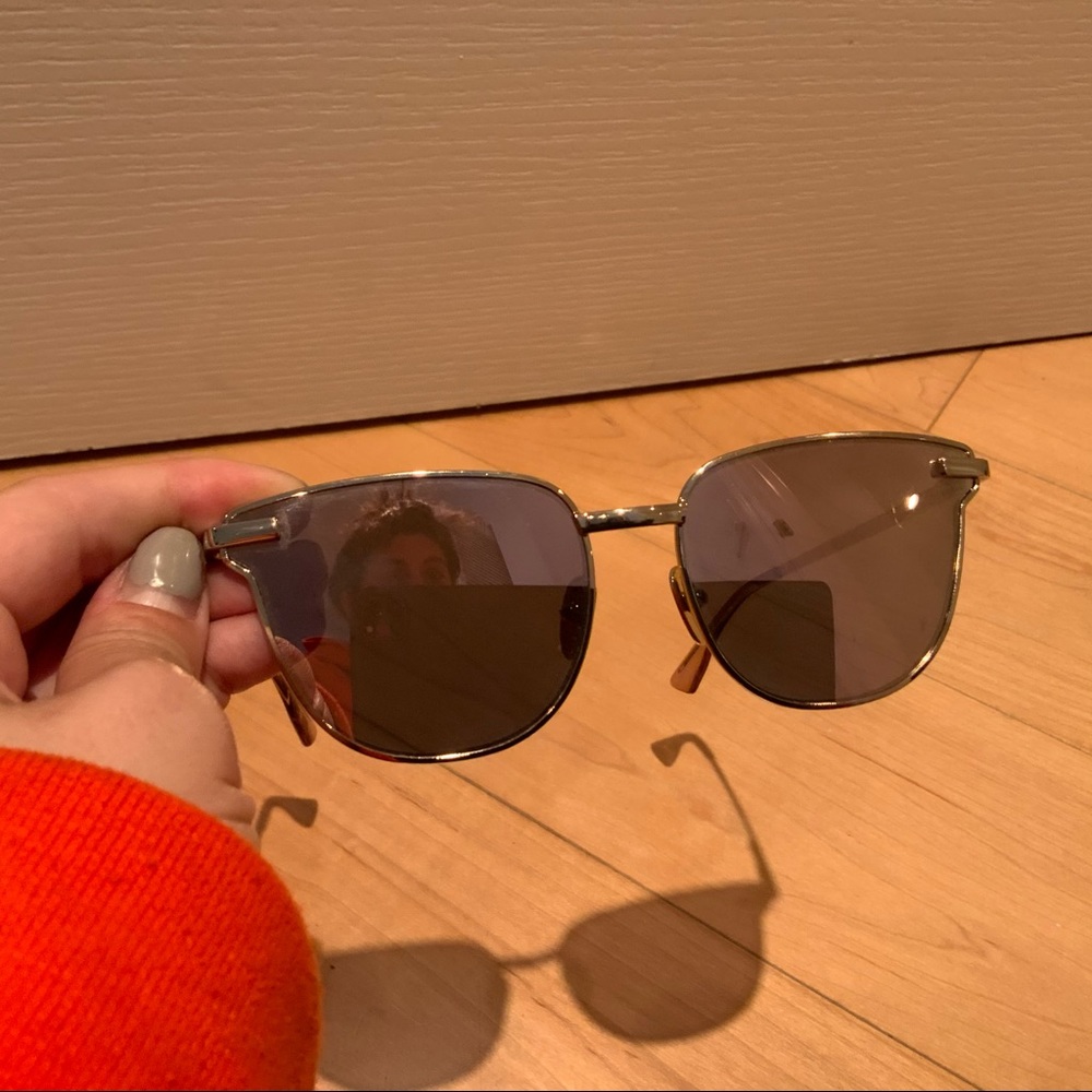 Le Specs Luxe Pharaoh mirrored sunglasses